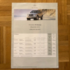 Hinnasto ja lisävarusteet Mercedes M W163 2001. Esite - pikkukuva 1