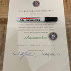 Suomen Nimismiesliiton hopeinen ansiomerkki myöntökirjalla - pikkukuva 1