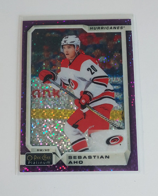 2018-19 OPC Platinum Violet Pixels #42 Sebastian Aho