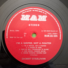 GILBERT O'SULLIVAN : I'M A WRITER, NOT A FIGHTER LP - pikkukuva 3