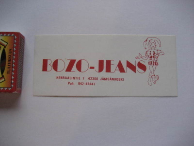 BOZO JEANS VANHA TARRA