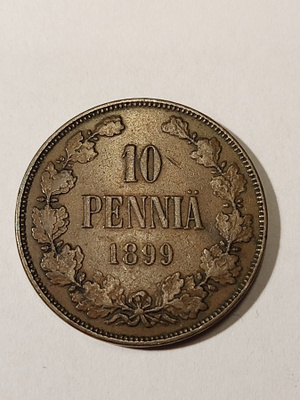 * 10 penniä * 1899 * Copper/Kupari *1+