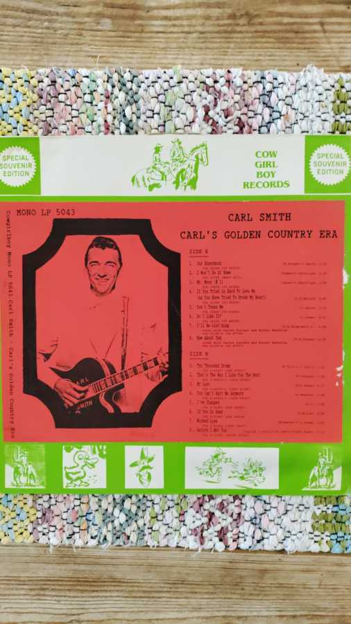 CARL SMITH - Carl's Golden Country Era LP
