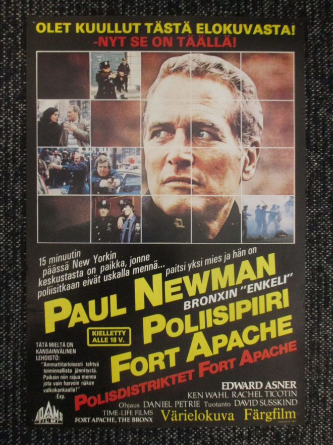 Poliisipiiri Fort Apache (1981) - vanha elokuvajuliste