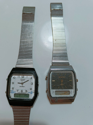 CITIZEN ja Selectron kellot 1980s