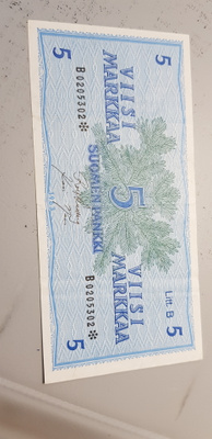 5 mk 1963 litt B tähti b0205302 kul-nars kl 4
