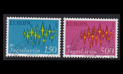 Jugoslavia 1457-8 o Europa (1972)