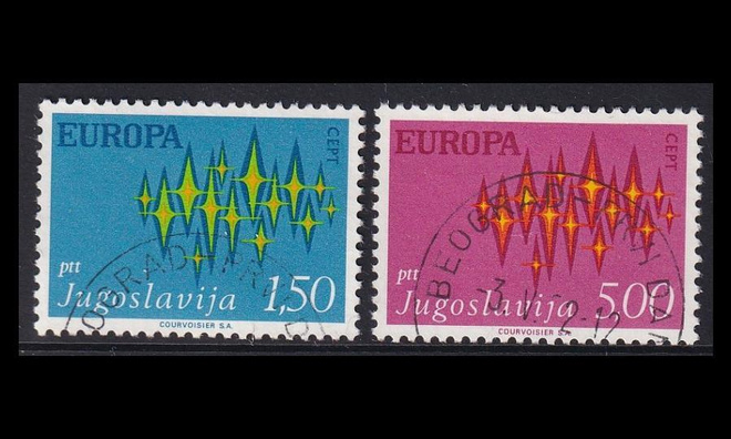 Jugoslavia 1457-8 o Europa (1972)