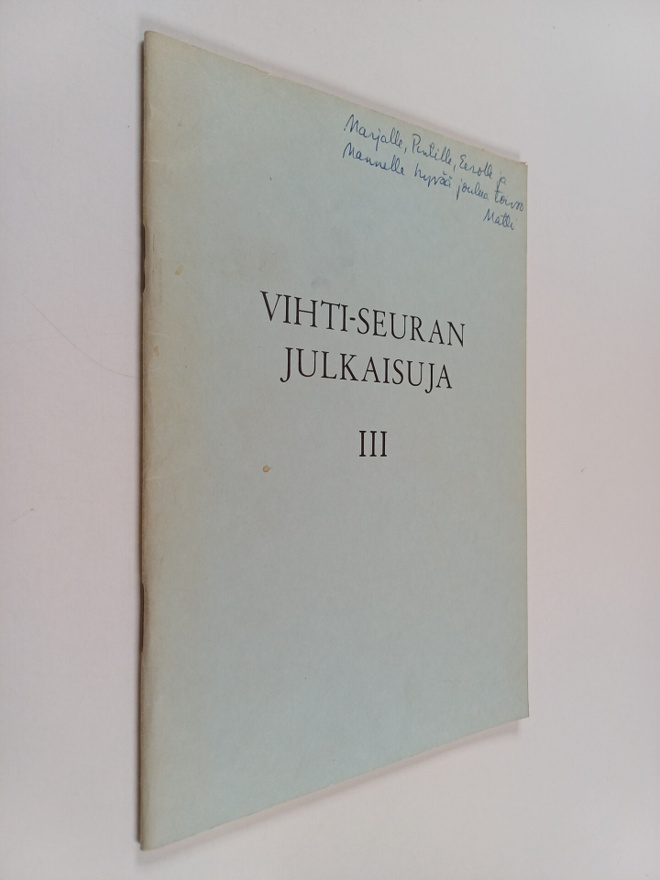 Vihti-seuran julkaisuja 3