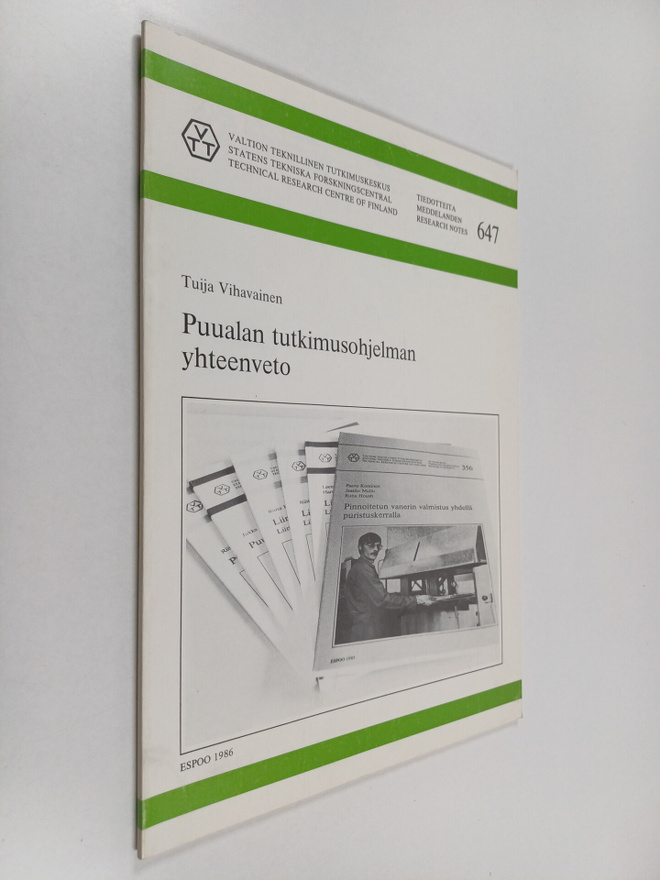 Tuija Vihavainen : Puualan tutkimusohjelman yhteenveto
