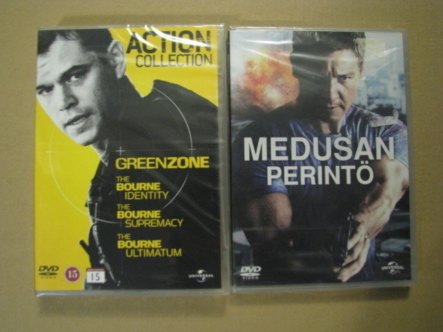 JASON BOURNE ELOKUVAT ( 5 kpl, muoveissa )