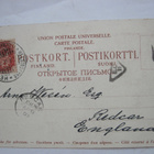 VANHA Postikortti Helsinki 1902 Venäjän Merkki Englantiin - pikkukuva 2