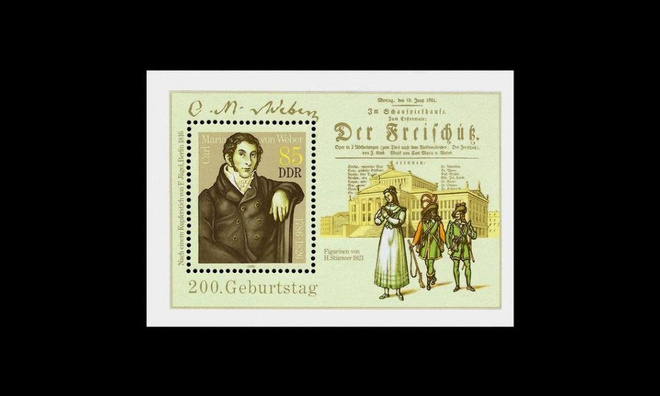 DDR 3055BL86 ** Carl Maria von Weber (1986)