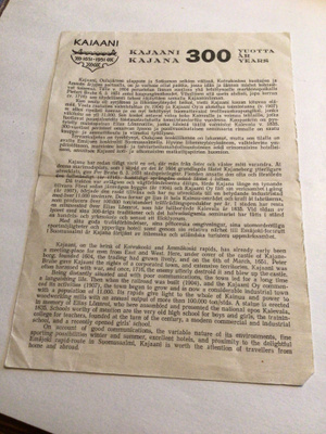 Kajaani 300vuotta 1651-1951