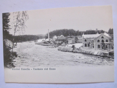 VANHA Postikortti Enso HUIPPUKUNTO 1900-l Luov. Karjala