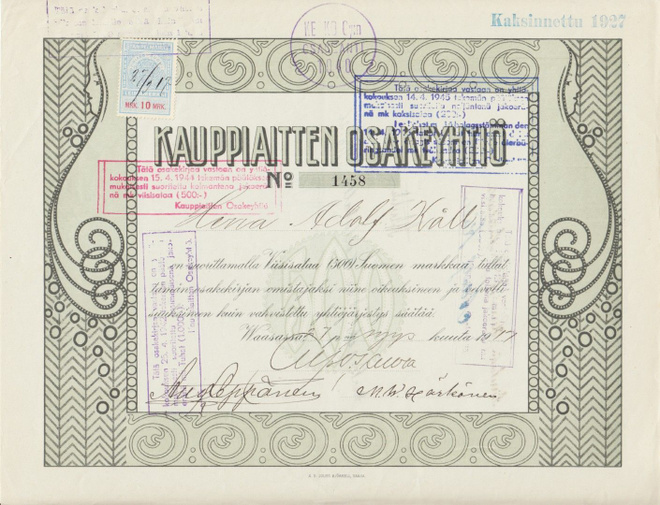 OKK 1917 Kauppiaitten Oy, Vaasa ( Kesko )