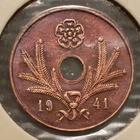 5 PENNIÄ reikärahat pari v.1941-42. Jatkosota - pikkukuva 5