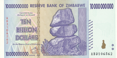 Zimbabwe 10.000.000.000 Dollars 2008 P86