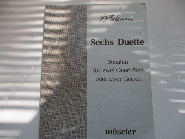 NUOTTIVIHKO GEORG PHILIPP TELEMANN SECHS DUETTE