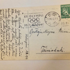 VANHA Postikortti Jenny Nyström 1939 Olympia 1940 Leima - pikkukuva 2