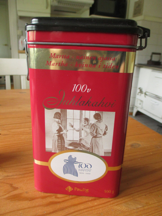 Martta 100v kahvipurkki