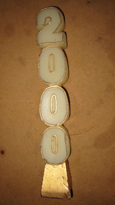 vintage Millenium 2000 kynttilä