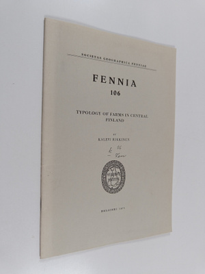 Kalevi Rikkinen : Typology of farms in central Finland