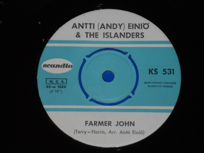7" ANTTI "Andy" EINIÖ - Farmer John - single 1964 EX