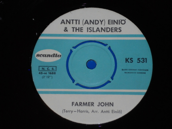 7" ANTTI "Andy" EINIÖ - Farmer John - single 1964 EX