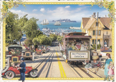 San Francisco raitiotievaunu (Tausendschön-kortti)
