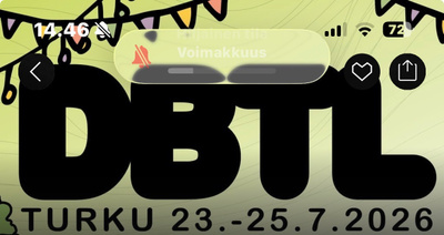 2 x DBTL plus liput lauantai