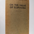 Bertrand Russell : On the value of scepticism - pikkukuva 1