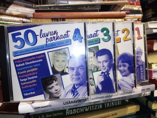 4 kpl CD 50-LUVUN PARHAAT 1, 2, 3 ja 4 ( SIS POSTIKULU)