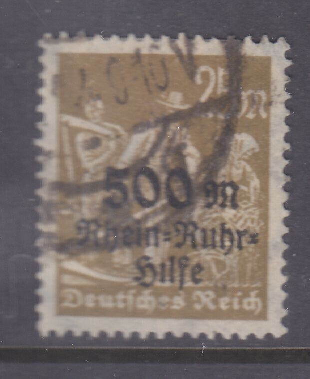 Saksa Reich 1923  LaPe 255  leimattuna.