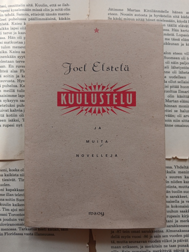 Joel Elstelä - Kuulustelu ja muita novelleja (nid.)
