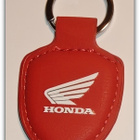 Pieni punainen nahkainen Honda avaimenperä #31630 - pikkukuva 1
