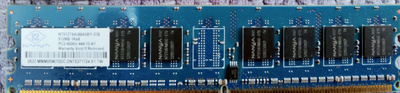 1x512MB pöytäkoneen RAM (Nanya 1Rx8 PC2-4200U-444-10-A1)