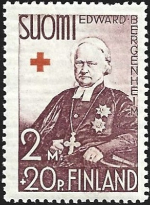 1938 Punainen Risti E. Bergenheim 2 mk + 20 p **  LaPe 206