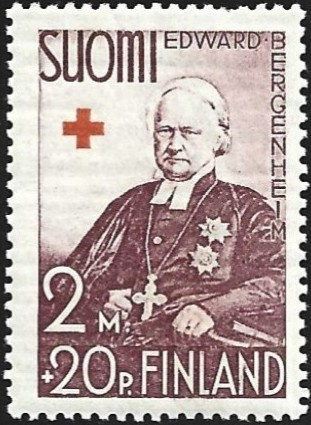 1938 Punainen Risti E. Bergenheim 2 mk + 20 p **  LaPe 206