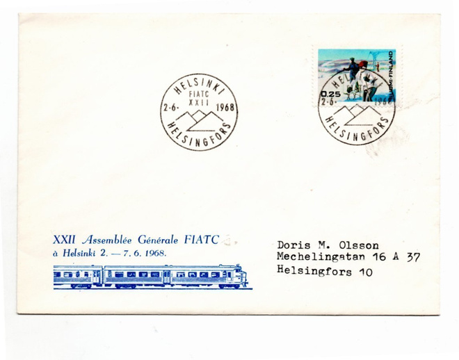 Helsinki: Assemblee FIATC (erikoisleima 2.6.1968)