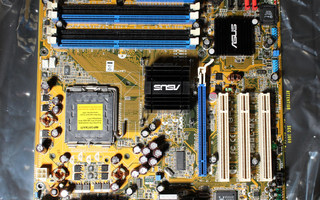LGA775-emolevy Asus P5GL-MX, mATX, Asuksen tehdaskunnostama