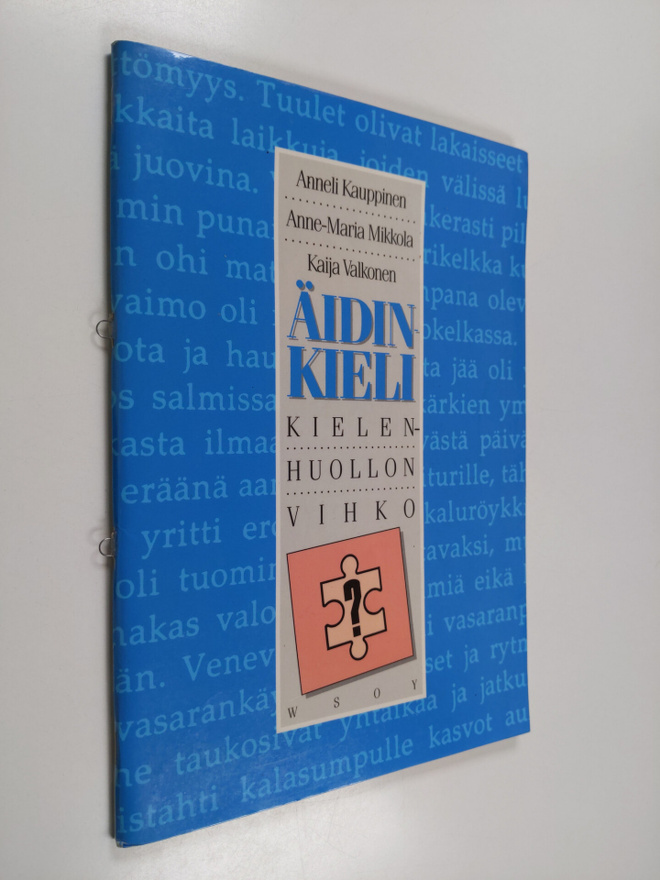 Äidinkieli Kielenhuollon vihko