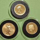 3 x 1/4 oz kulta rahaa: USA Eagle + Maple Leaf + Kangaroo - pikkukuva 2
