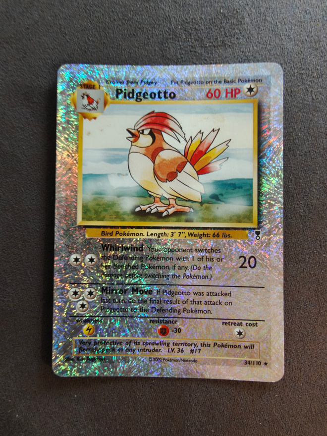 Pidgeotto legendary collection reverse