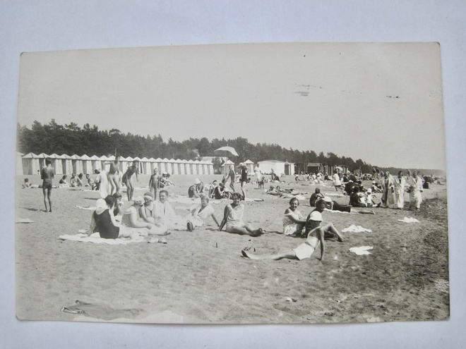 Postikortti Terijoki 1925 Leima Postivaunu Rajajoki-Helsinki