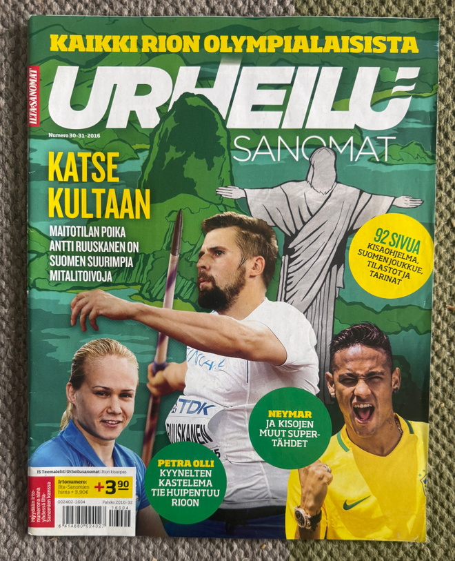 URHEILUSANOMAT RIO 2016 ERIKOISNUMERO