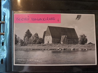 Isokyrö, vanha kirkko, kulkematon vanha kortti.
