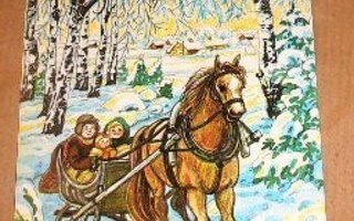 M-L.Pitkäranta : Hevosella rekikyytiä   (K7)