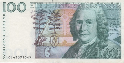 (B0103) SWEDEN, 1986. 100 Kronor. P-57a. XF