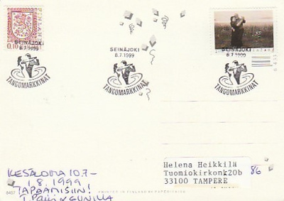 ERIKOISLEIMA , Tangomarkkinat, Seinäjoki 8.7.1999